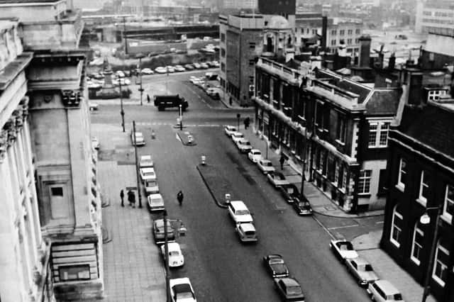 Park Road, Portsmouth, 1972. It's only the roof of the Guildhall that gives away the location of what is now King Henry I Street.