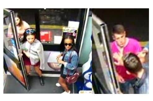 The two images released by police after the assault