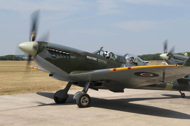 Colin Bell in Spitfire