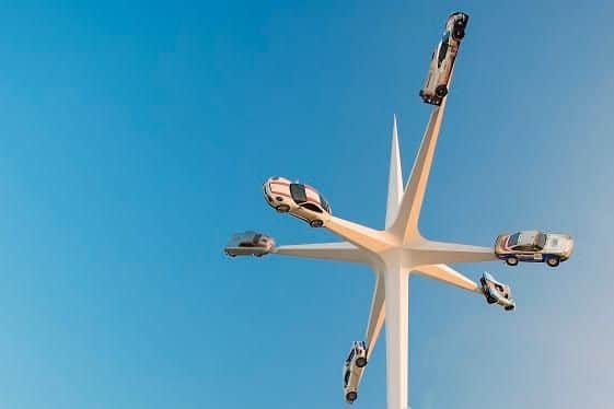 Another view of the sculpture. Credit: Paul Melbert