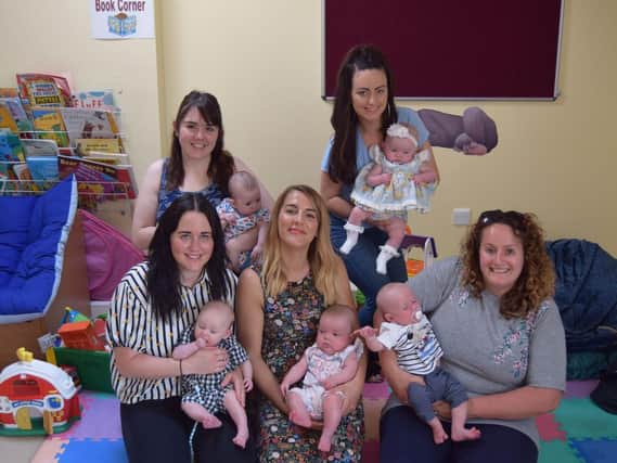 Four of these mums are taking part in the event tomorrow