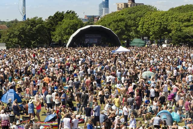 Huge crowds turn out for the Rhythm of the 90s Castle Field show in Southsea, last July. Picture: Jamie Skey
