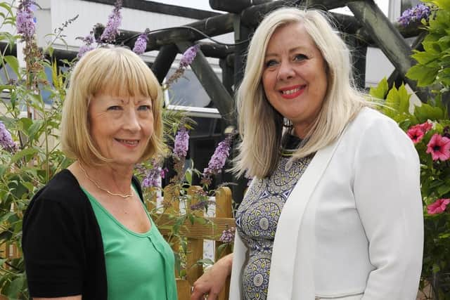 Left to right retiring teacher Sally Heath alongside headteacher Karen Stocks