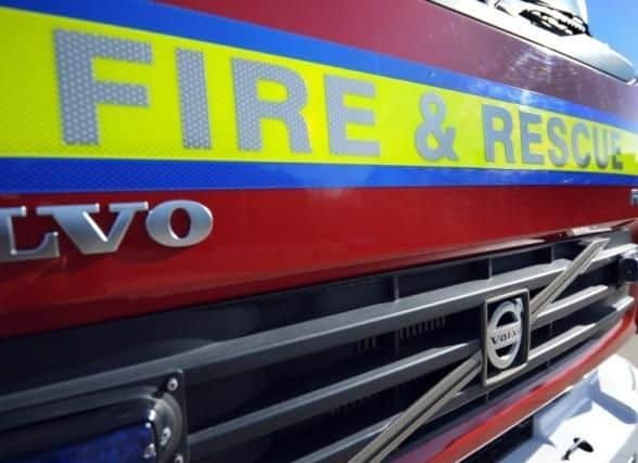 The fire was on the ground floor of a six-floor building