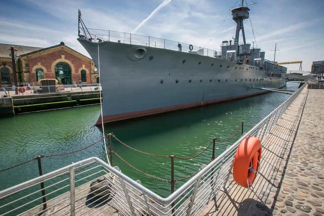 HMS Caroline at her home in Belfast