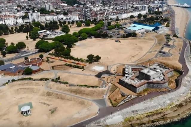 Drone footage of Southsea. Picture: Nigel Willis of VolaDrone