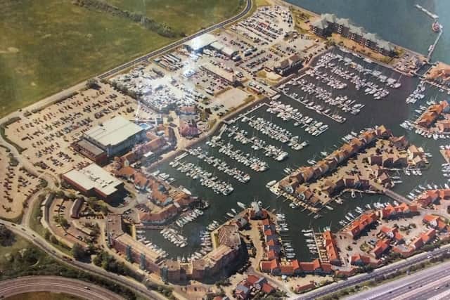 A touch of the Med in Portsmouth Harbour.