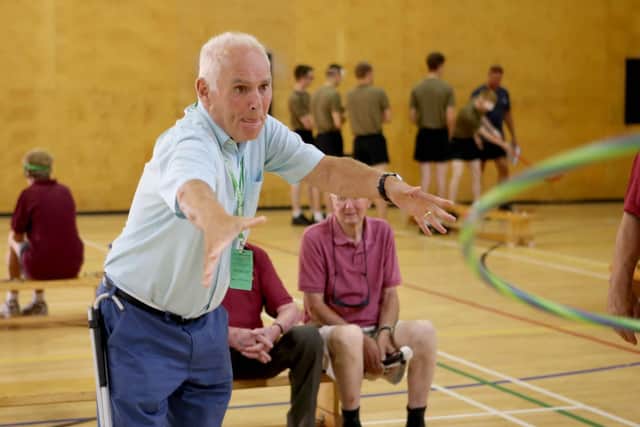 Hoop games with veteran, Terry Bullingham