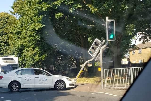 The incident happened during rush hour this morning