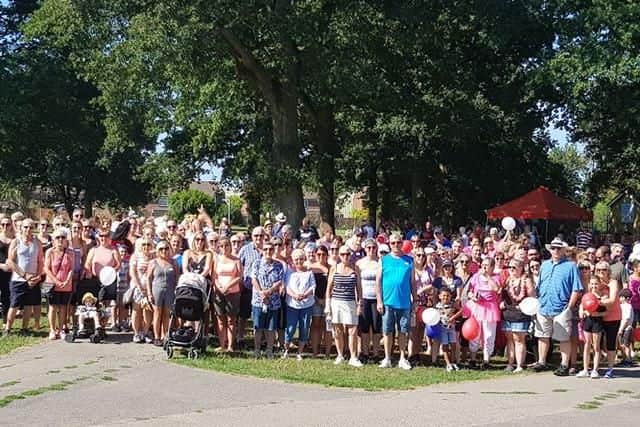 Members of the community gathered to raise 1,650 for Cancer Research UK