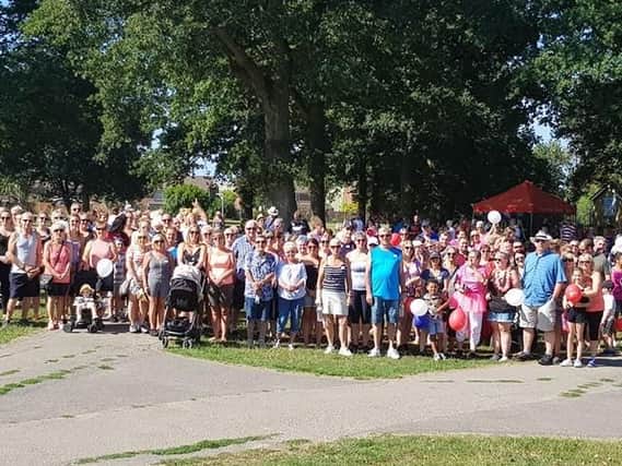 Members of the community gathered to raise 1,650 for Cancer Research UK