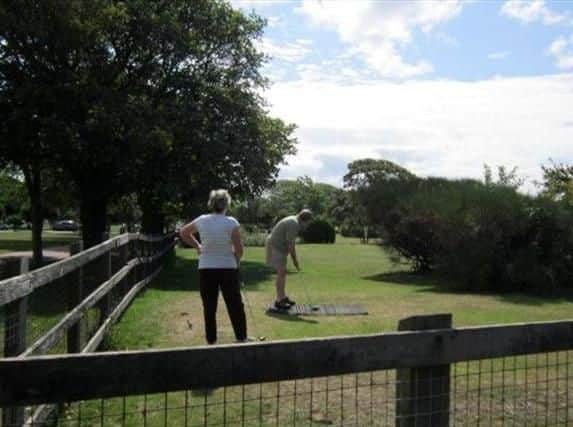 Mini golf on Southsea sea front