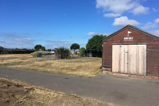 The fences around the site have been removed and the space has now been redeveloped as part of the common
