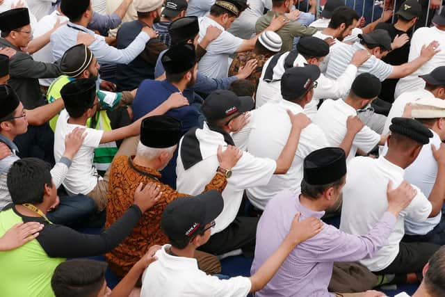 Muslims unite for the Baiat ceremony. Picture: AMA UK, 2018