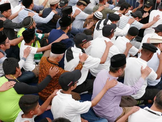 Muslims unite for the Baiat ceremony. Picture: AMA UK, 2018