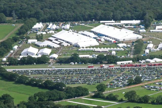 An aerial view of a section of the festival. Picture: AMA UK, 2018