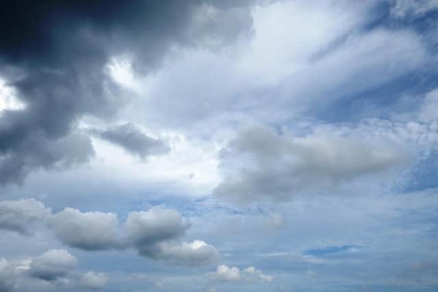 It will be cloudy and wet on Sunday