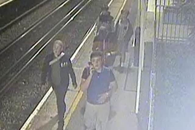 The youths, captured on CCTV at Hilsea station. Picture: Hampshire Constabulary