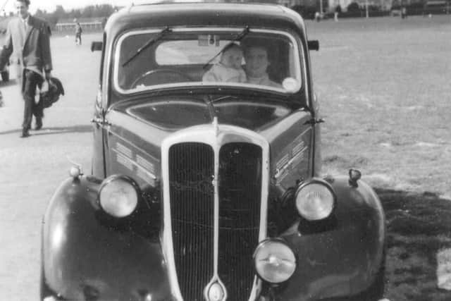 Edwin Ameys Flying Standard 7 from 1937 on Southsea Common in 1956.