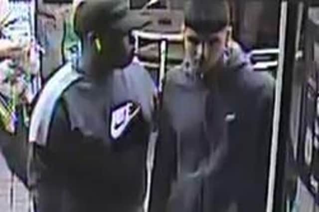 Do you recognise these two people? Police would like to speak to them as part of their investigation. Picture: Hampshire Constabulary
