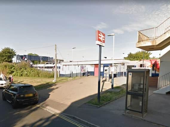 Hilsea station's exit on to Airport Service Road. Picture: Google Street View