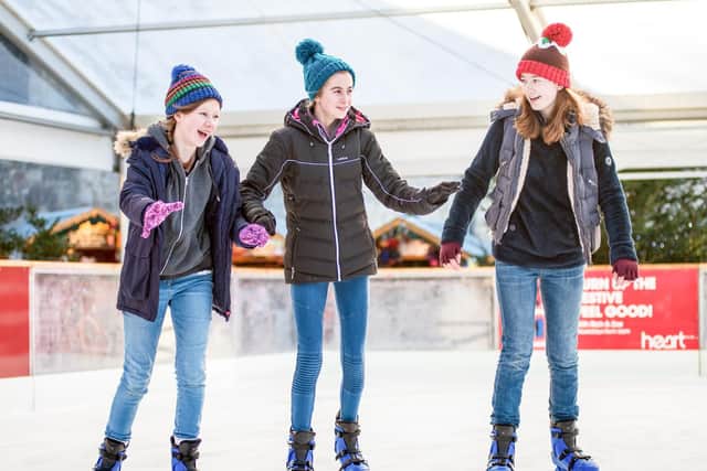 Silent disc on the ice rink is another new addition for 2018. Picture: Harvey Mills