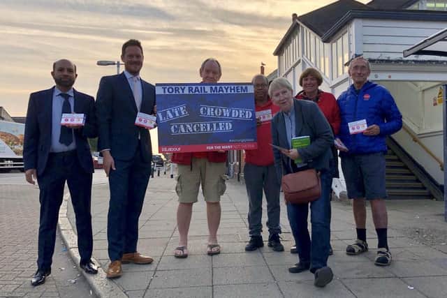 MP Stephen Morgan, second-left, with members of Portsmouth Labour. Picture: Stephen Morgan MP