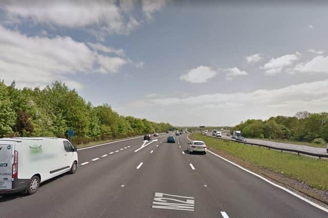 The M27, eastbound, close to junction five. Picture: Google Street View