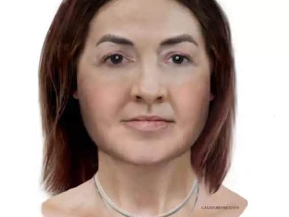 An artist's impression of what the mystery woman looked like