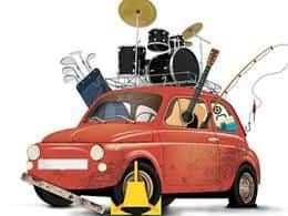 These are the oddest items found in untaxed cars. Picture: DVLA