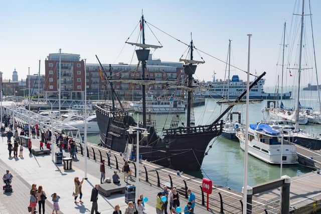 Gunwharf Quays has changed Portsmouth's image.