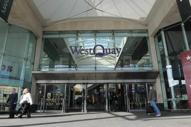 WestQuay shopping mall in Southampton.