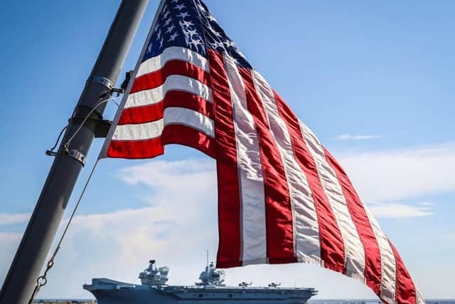 HMS Queen Elizabeth is in America as part of her 11-week deployment. Photo: Royal Navy