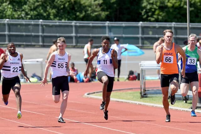 Action from the British Athletics League - 1st Division and 4th Division Meeting hosted by City of Portsmouth Athletics Club.
Picture: Neil Marshall (180602-007)