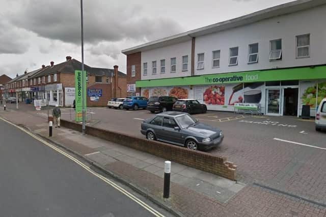 The incident happened at the Co-Op on Havant Road, Drayton. Picture: Google Maps