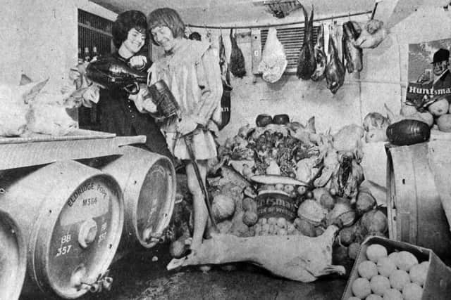 Helping with preparation of the food for the banquet was Jean Little and Roger Bethell.