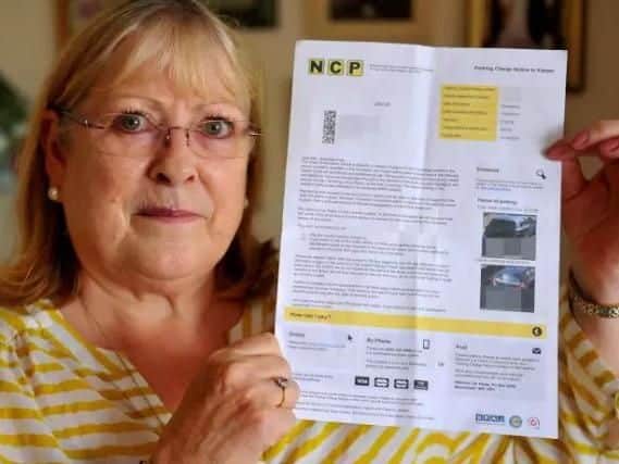 Jeannette Frost from Ferring was given a parking ticket after 13 minutes