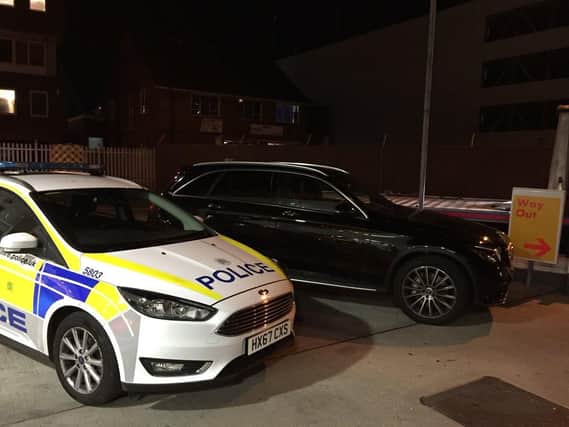 The car was seized by police early this morning. Picture: @HCResponseCops