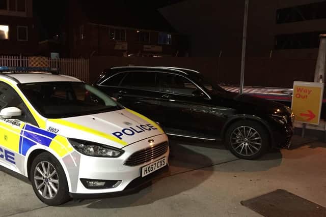 The car was seized by police early this morning. Picture: @HCResponseCops