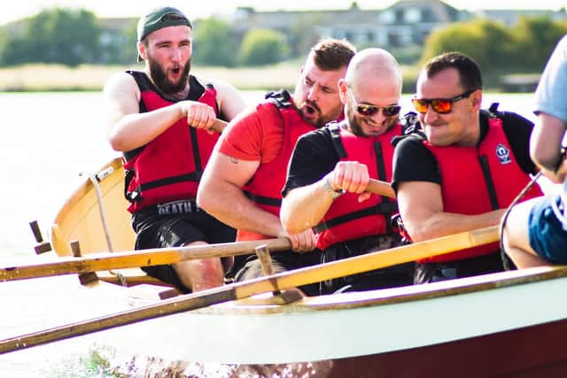 Team Seahorse training out in Portsmouth Harbour. Picture: Oarsome Chance
