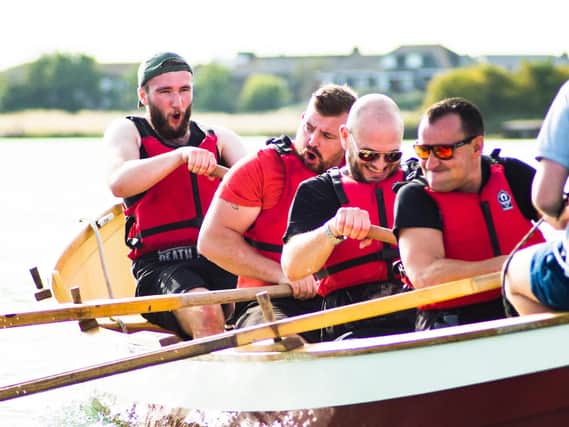 Team Seahorse training out in Portsmouth Harbour. Picture: Oarsome Chance