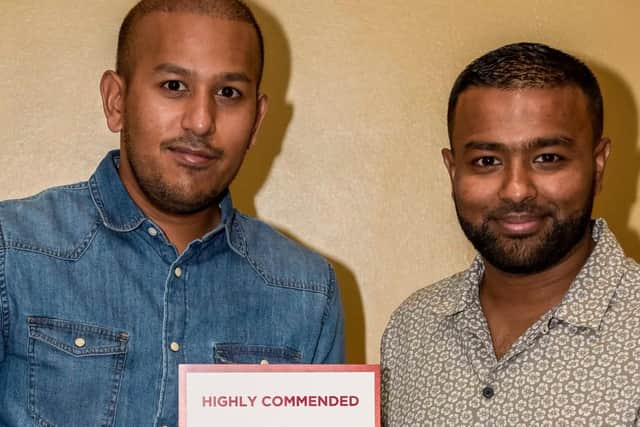 Faz Ahmed, left, with brother Jaf Ahmed. Picture: Roger Forman
