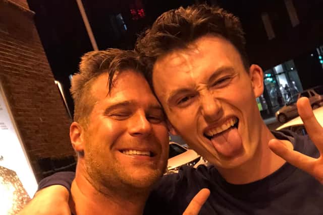 Niall Moran, right, pictured in a selfie with Swedish producer Basshunter