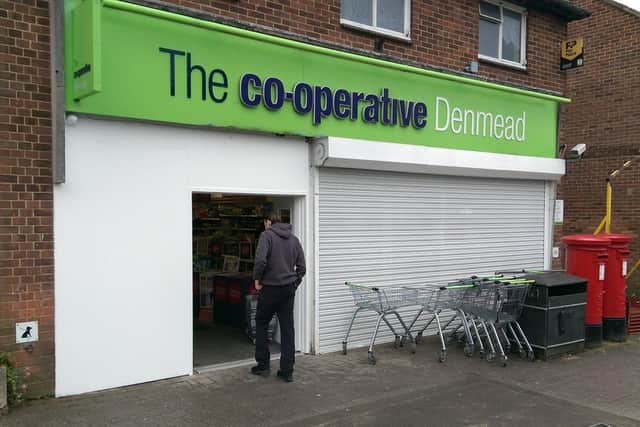 Co-op in Denmead re-opened on October 4 after a ram raid the previous day where a cash machine was stolen. Picture: Malcolm Wells