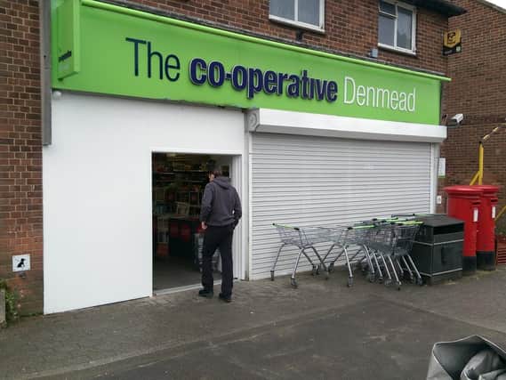 Co-op in Denmead re-opened on October 4 after a ram raid the previous day where a cash machine was stolen. Picture: Malcolm Wells