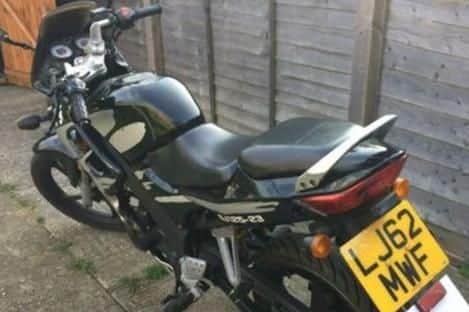 Josh Owens' black/white Skyjet SJ125-25 was stolen last night