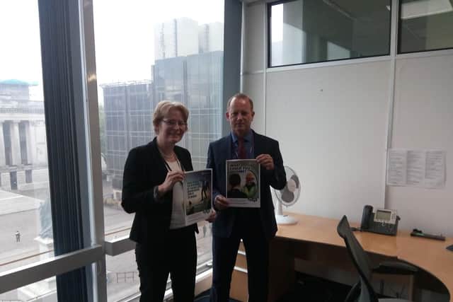 Director for Children's Services, Families and Education - Alison Jefferey, alongside Deputy Director for Children's Services - Mike Stoneman.