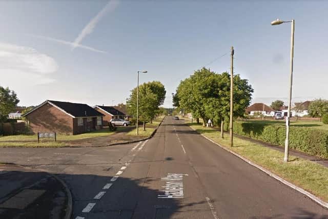 Hazleton Crescent with its junction with Greenfield Crescent, left. Picture: Google Street View