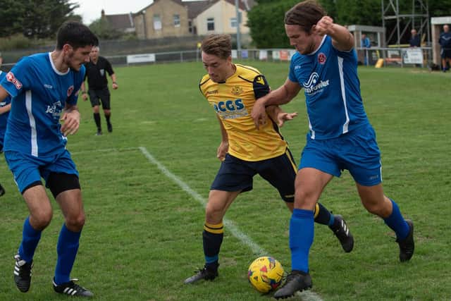 Moneyfields have been celebrating another wonder goal - this time from Conor Bailey. Picture: Vernon Nash