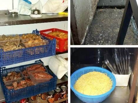 Pictures from inside the takeaway